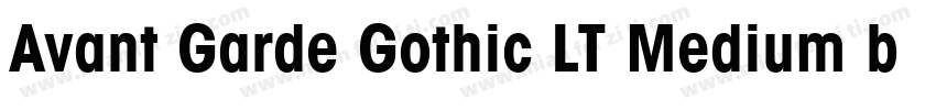 Avant Garde Gothic LT Medium blod字体转换